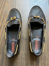 Camper Brown Leather Loafers Women Eu36