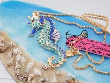 Beautiful Betsey Johnson Seahorse Pendant Necklace New with Tag