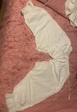 Edwardian Victorian French Antique Open Crotch Pantaloon Cotton Lace Underwear