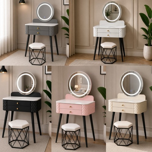 Luxury dressing table with led - luxury,