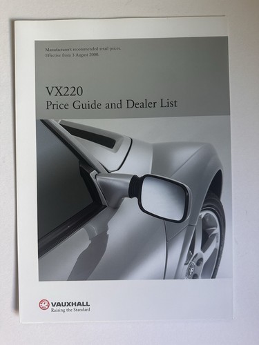 Vauxhall vx220 16v price - vx220,