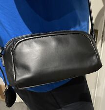 KIPLING - QUALITY  MAKER- BLACK SOFT LEATHER-MEDIUM CROSSBODY BAG - NEW !