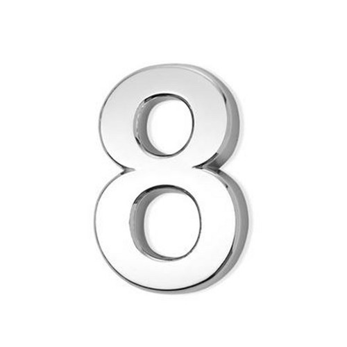 Silver chrome numbers - chrome,