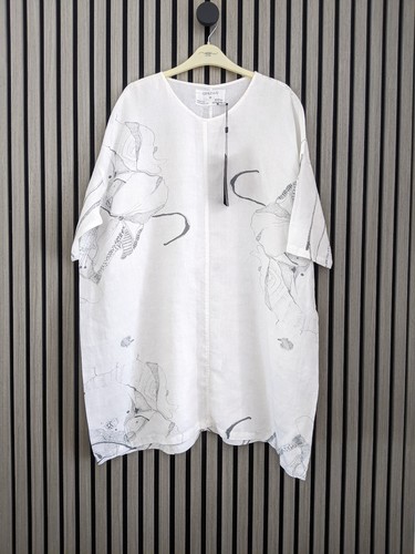 New grizas linen tunic - new, short