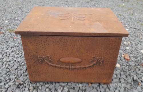 Vintage rustic coal box 12 - rustic, 12"