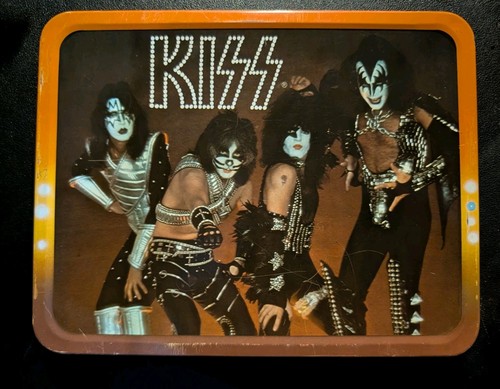 Vintage kiss metal lunchbox - vintage,