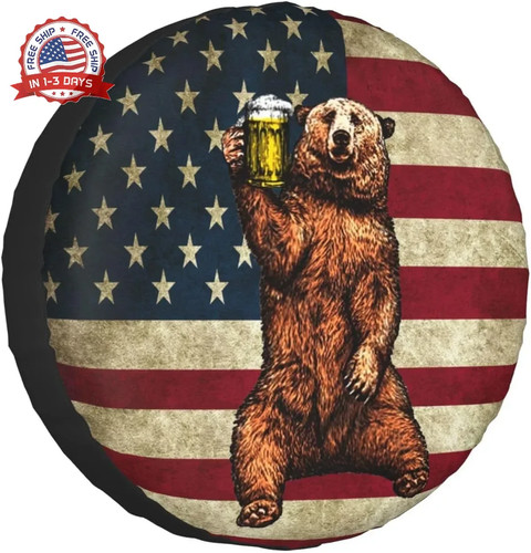 Happy camper bear spare - rv,