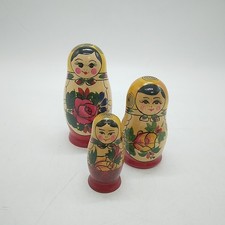 3 Sets - Hand Painted Wooden
