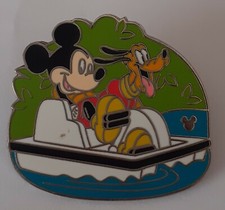 Disney Pin: WDW Cast Lanyard 4 - Recreation (Mickey & Pluto Paddle Boat)