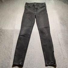 Hudson Jeans Womens 26 Black Super Skinny Denim Pants Ankle Zip