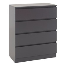 Malvern Grey 4 Drawer Chest of