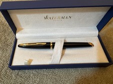 Waterman Carene Black See Gold Trim Ballpoint Pen