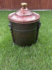 Antique Copper Coal Bucket