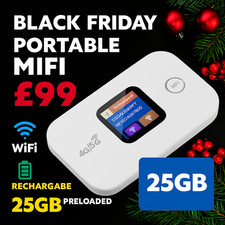 4G LTE Mobile WiFi Router MiFi | 25GB Included | 2 Year Data Unlocked Preloaded