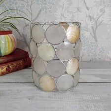 Capiz Shell Cylinder Pendant