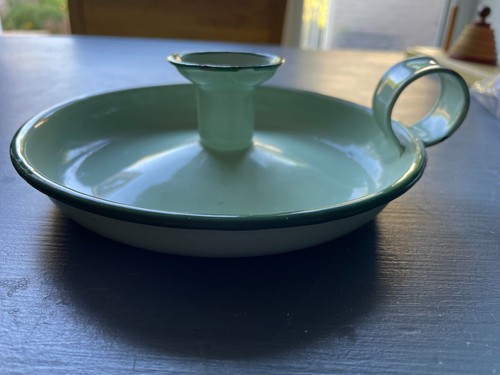 Vintage green enamelled - vintage,