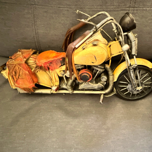 Metal motorcycle figurine - motorcycle,