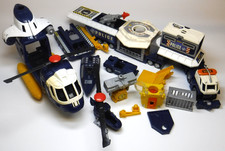 Matchbox Mega-Rig Police Command Center 1998 Truck Helicopter – Incomplete