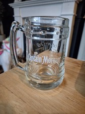 Beautiful Captain Morgan Heavy Glass Tankard Excellent Condition 