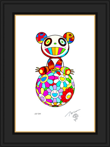 Takashi murakami atop ball - takashi,