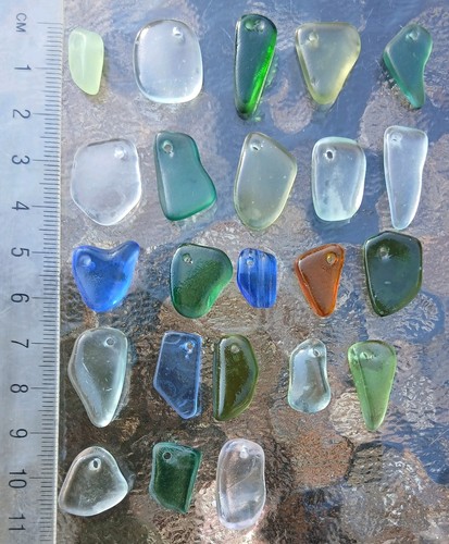 Pieces top drilled sea - pieces,
