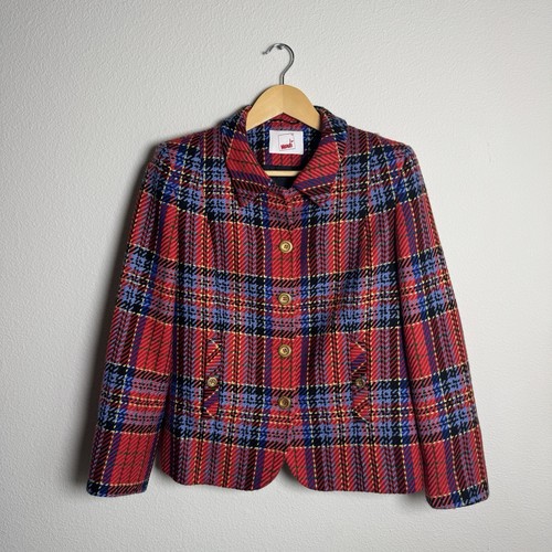 Mondi red tweed jacket wool - tweed,