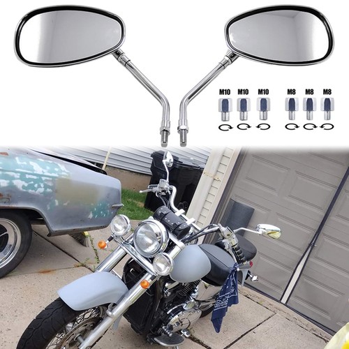 Chrome motorcycle rear mirror - chrome,