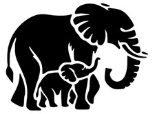 Mother and Baby Elephant