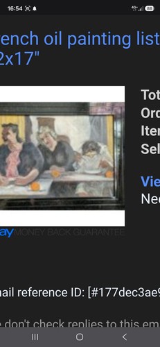 French oil painting listed