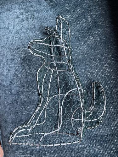 Topiary frame dog - frame, and