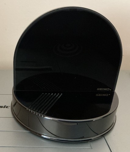 Seiko black dome talking clock - seiko,