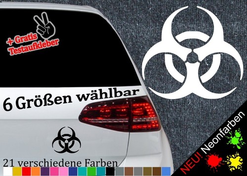 Symbol biohazard decal sticker - decal,