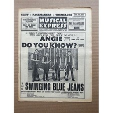 SWINGING BLUE JEANS NME MAGAZINE OCTOBER 18 1963 - SWINGING BLUE JEANS Cover adv