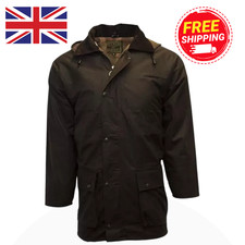 Mens Padded Wax Jacket Work