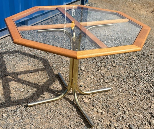 Octagonal dining table - dining,