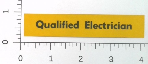 Vintage qualified electrician - vintage,