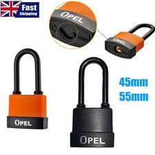 With Keys Heavy Duty Padlocks Anti-cut Long Shackle Durable Waterproof Lock UK