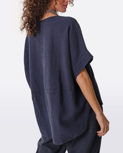 Navy new oska blouse - -, size