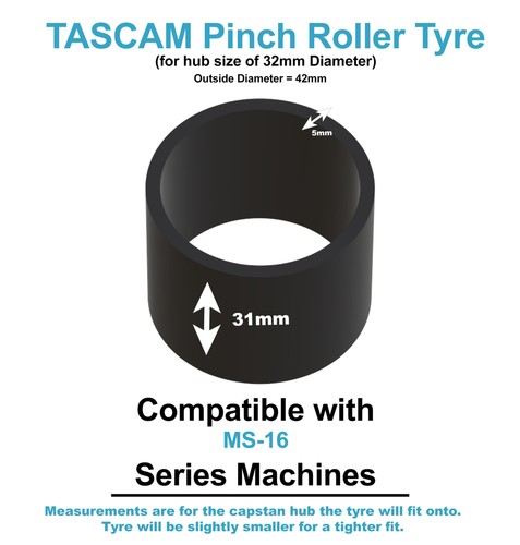 Tascam pinch roller tyre - tyre,