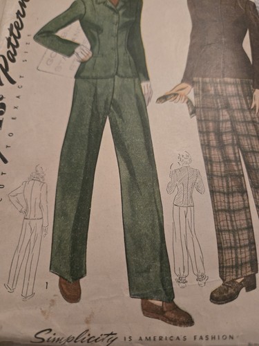 1940s simplicity pattern 4362 - pattern,