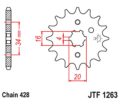 Sprockets jtf1263 steel - jt, jtf1263.14