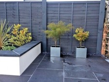 Wall Copings, Natural Black Granite Double Brick Wall Copings: 600x300x40mm