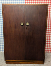 Low Gentleman’s Wardrobe MCM Teak CC41 Tallboy Compactum Linen Cupboard