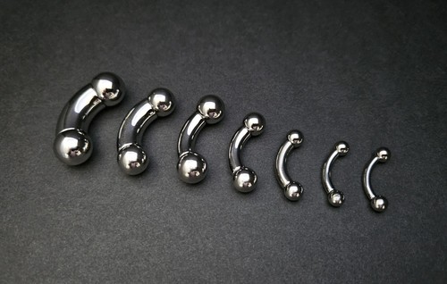 Curved steel piercing bar - piercing,