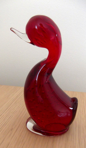 Whitefriars glass ruby - ruby, red
