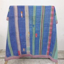 Vintage kantha quilt throw - throw, –
