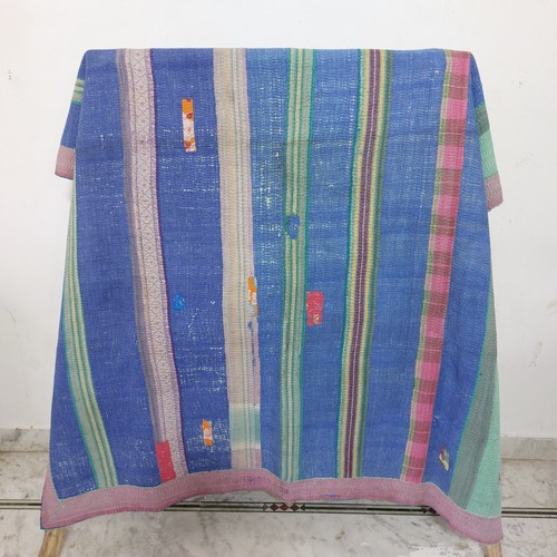Vintage kantha quilt throw - vintage, –