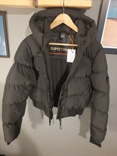 Womens Superdry Hooded Black
