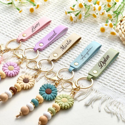 Personalised floral leather - personalised,