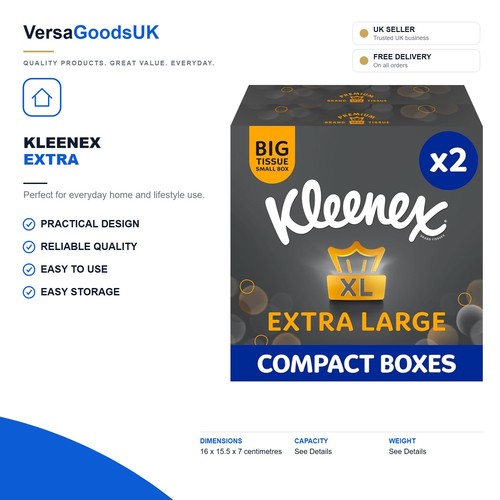 Extra large facial tissues - extra,